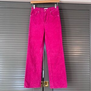 Women's Pink Corduroy Pants